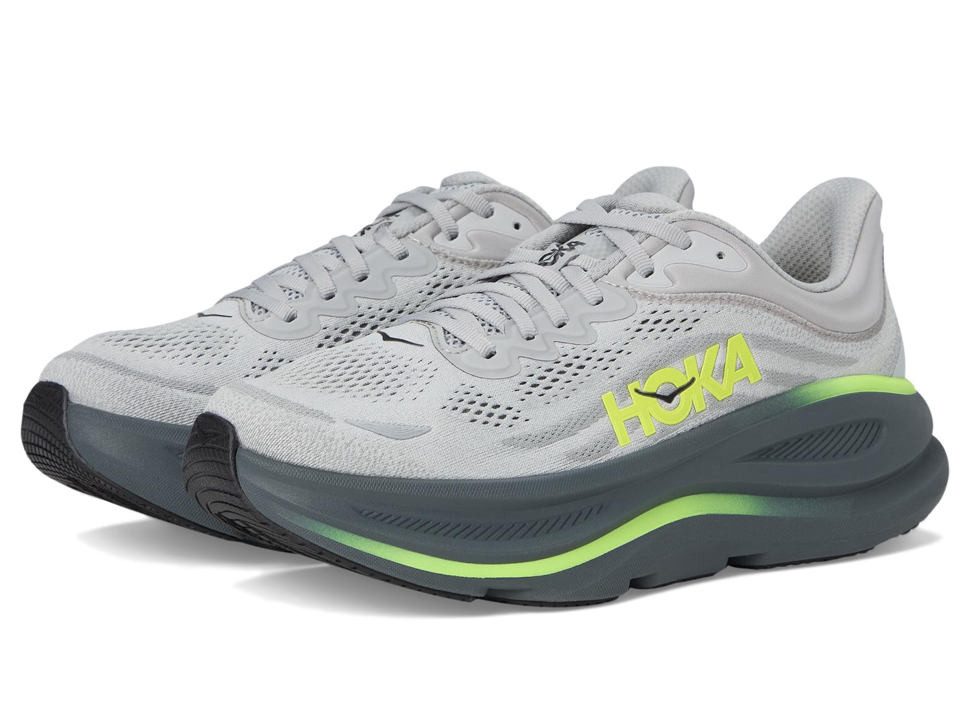 Hoka Mens Bondi 9 Stardust/Outer Orbit 13 Medium Image