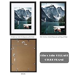 Hongkee 11x14 Picture Frames set of 3, Made of