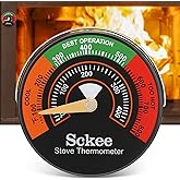 Magnetic Stove Temperature Gauge - Multi-Fuel Stove Thermometer for Gas, Wood, Pellet Stoves & Fireplaces (1PCS)