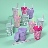 Ello Kids Plastic Reusable Color Changing Cups with
