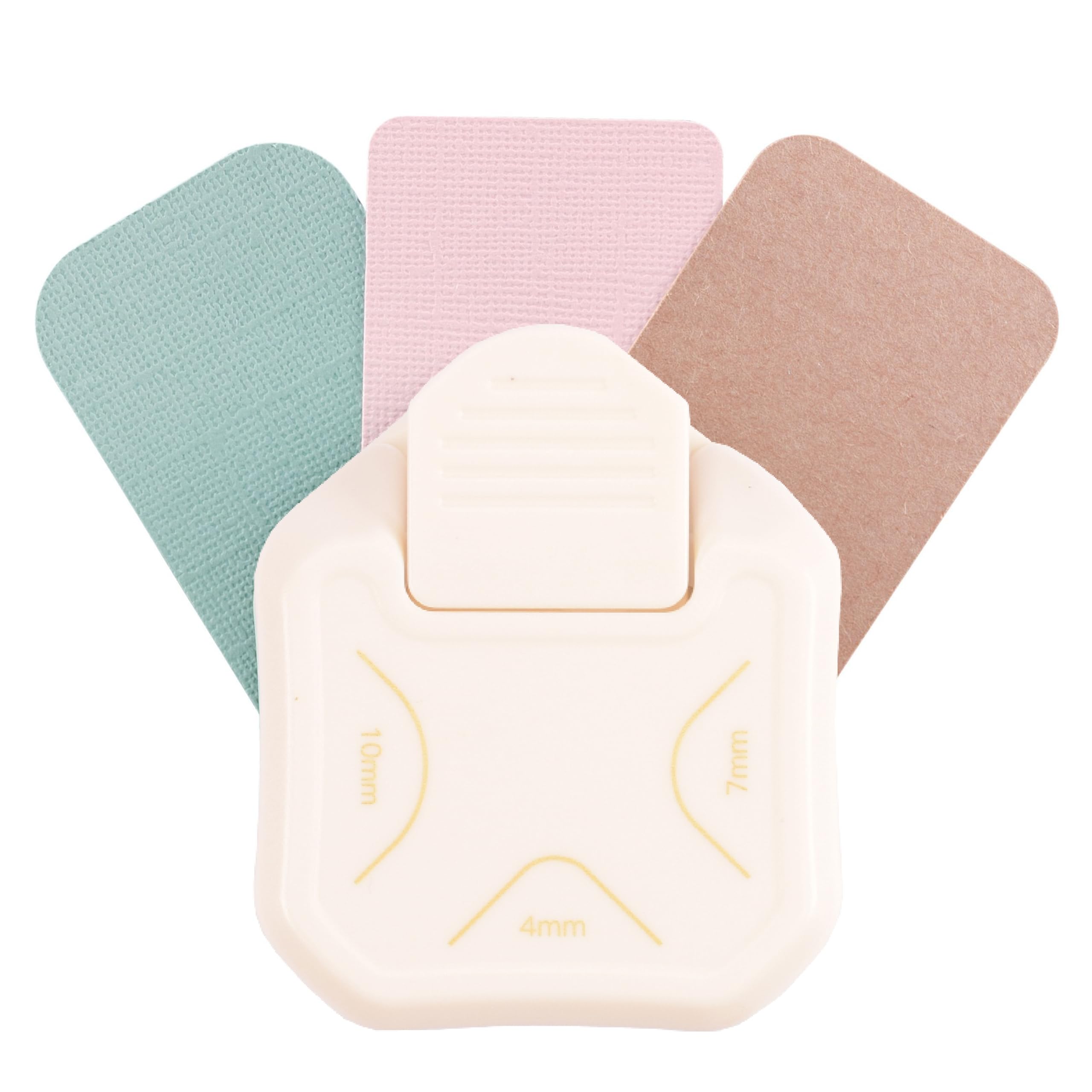 Vaessen Creative 3-in-1 Corner Rounder Punch - Rounded Corners - 4 / 7 / 10 mm - Card Making Supplies - Corner Cutter for Paper, Cards, Invitations and Scrapbook - Crafting Supplies