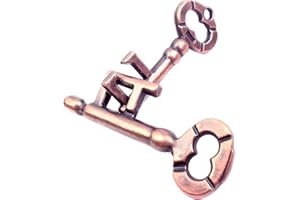 MAGIKON Traditional Metal Brain Teaser – Classic Puzzle Toy for Logic & Skill Development (Keys)