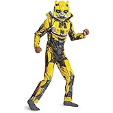 Bumblebee Muscle Costume for Kids, Official Transformers Rise of the Beasts Padded Costume and Mask