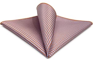 S&W SHLAX&WING Mens Pocket Squares Geometric Blue Green Yellow Red 32cm Large Sizes Wedding