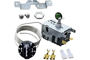 TRUE - 800393 800306 Temperature Control Kit - 831932, 461387 Refrigerator Parts Thermostat. Genuine OEM Replacement Part with Gladwise Sticker.