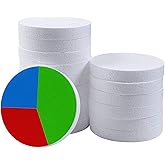 16PCS Round Craft Foam Disc 6 x 6 x 1 inch White EPS Foam Circle, Blank Foam Circles, Arts and Crafts Supplies for Modeling,