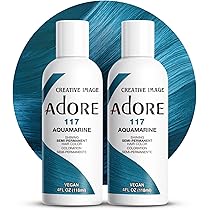 Amazon.com : Adore Semi Permanent Hair Color (117 Aquamarine) (2