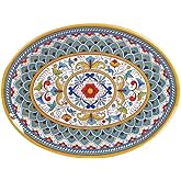 Certified International 28185 Portofino Oval Platter, Melamine Heavy Weight, 680 Grams, 18-inch Length