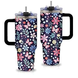 xiiai Gifts for Women - Floral Tumbler 40oz with