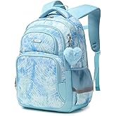Cusangel Backpack for Girls Boys School Bookbags Kindergarten Elementary Lightweight Waterproof Multifunctional Large Capacity for kids(17 inch Fun Prints)