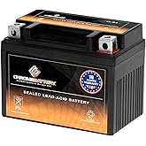 CB CHROMEBATTERY YTX4L-BS 12 V 50 CCA AGM &ndash; Maintenance-Free 4 Ah Battery for Mini ATV, Scooter, Pocket Bike &ndash; T3 Nut &amp; Bolt Terminal &ndash; Fits TaoTao 50, Razor MX500 &amp; More