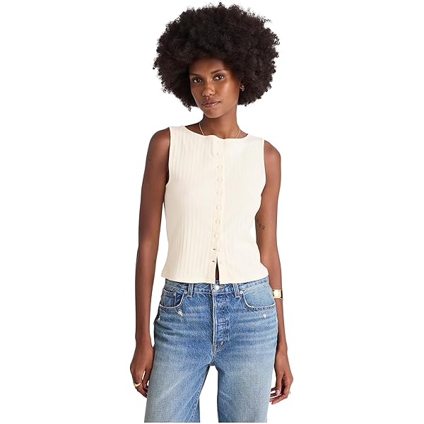 Madewell Women's Texture Bacopa Vest, Natural at Amazon Women's