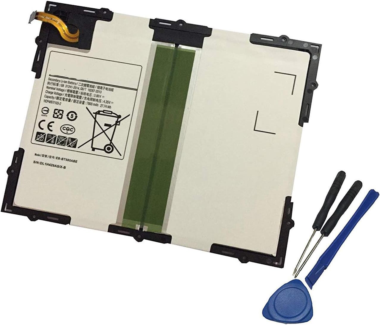 Toopower New EB-BT585ABE Battery Replace for Samsung Galaxy Tab A 10.1 2016 TD-LTE, Galaxy Tab E 10.1, Galaxy Tab A 10.1 2016 WiFi, SM-P580 SM-T580 SM-T585C SM-P585M SM-P585N SM-T587P T580 T585 T580N
