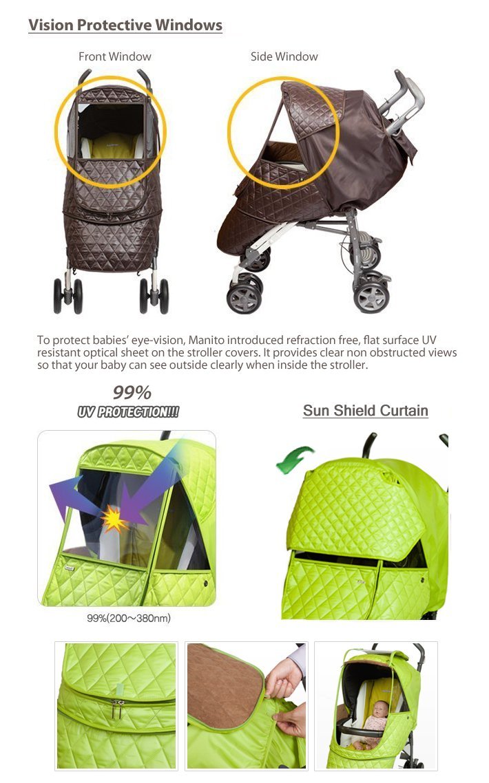 manito castle alpha stroller weather shield