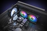 Thermaltake TH280 V2 Ultra ARGB Liquid Cooler 3x120mm Fans 2.1" LCD Black view 7