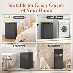 Lifewit 160L Double Laundry Hamper with Lid, Extra