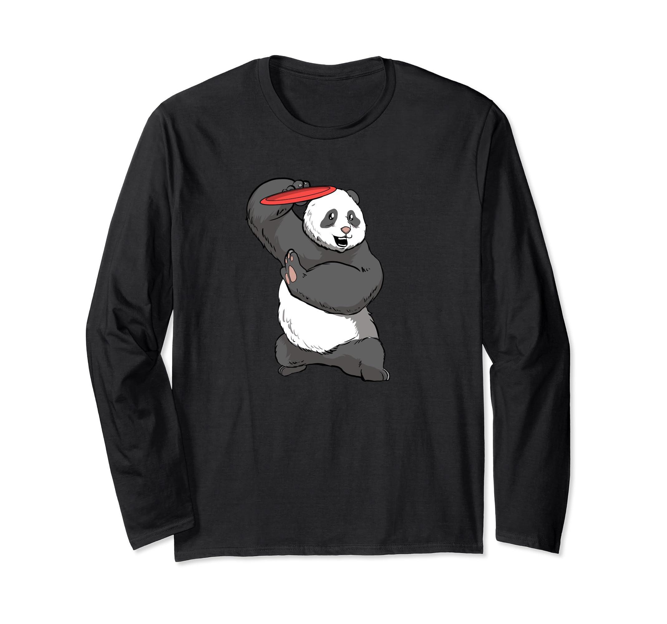 Frisbee Golf Panda Bear - Frolf Course Disc Golf Long Sleeve T-Shirt