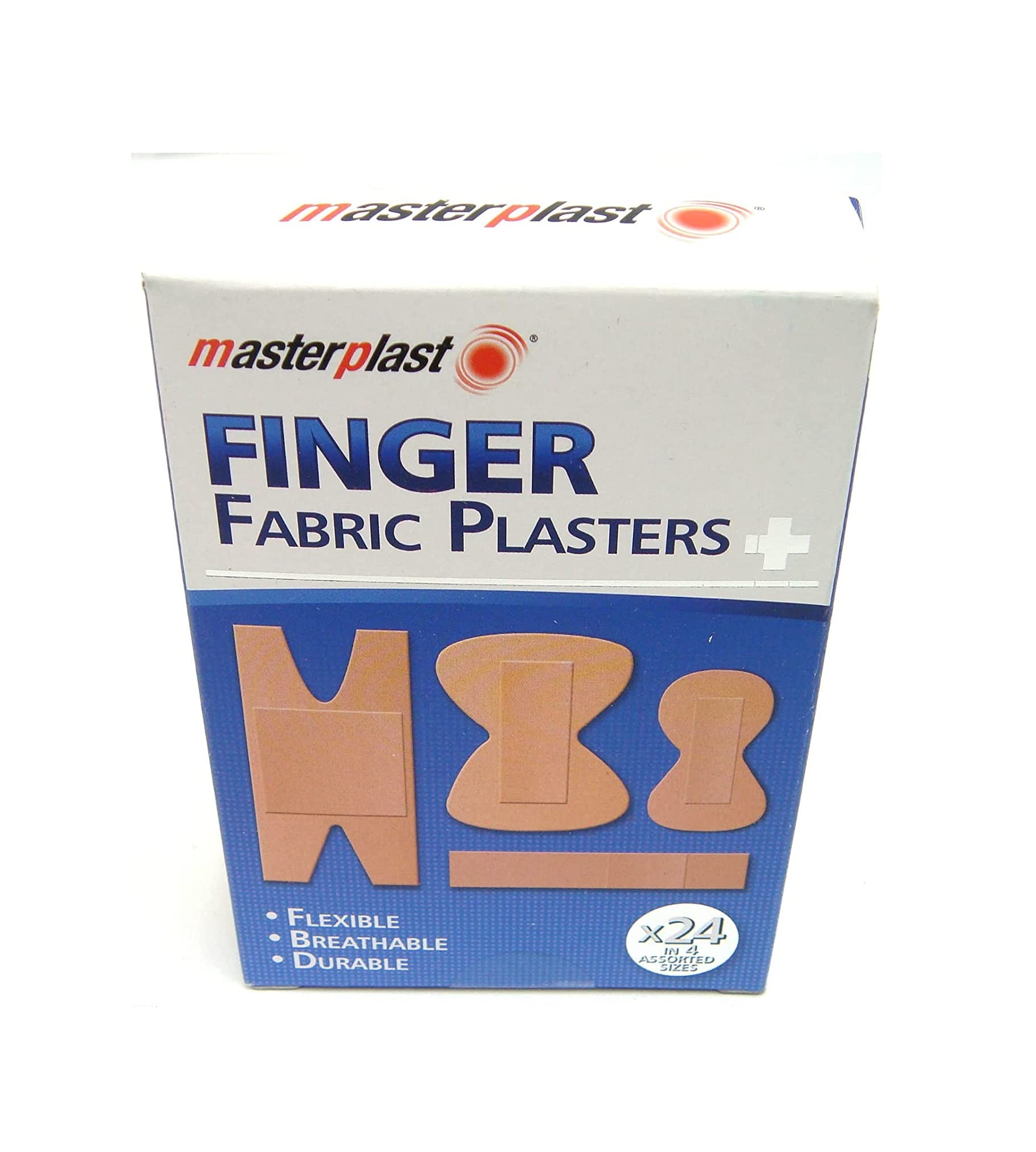 Fabric Plasters Finger Plasters Fabric Bandage First Aid Plaster Strip x 24