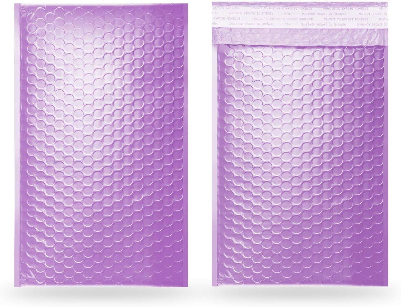TONESPAC Poly Bubble Mailers, 25Pcs 7x10 Inch Small Padded Envelopes, Purple Bubble Envelopes Bags Waterproof Self Seal Bubble Wrap Envelopes for Shipping, Mailing, Packaging, Bulk (180 x 260mm) — image 1