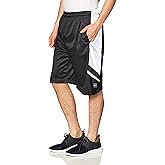 Southpole Mens Athletic Gym Basketball Mesh Shorts with Pockets, Inseam 12", Quick Dry, Breathable