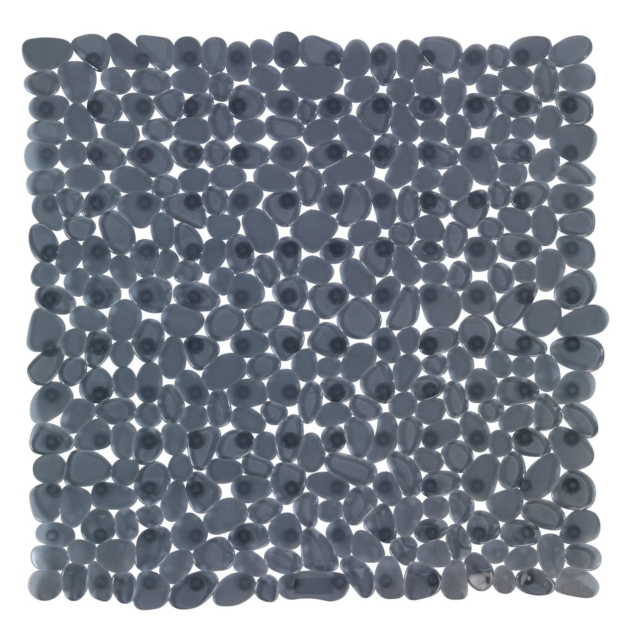 WENKO 22500100 Shower mat Paradise anthracite - Antirutsch-Duschmatte mit Saugnäpfen, Polyvinyl chloride, 54 x 54 cm, Anthracite