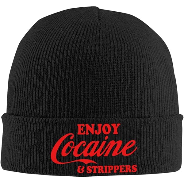 Amazon.com: Enjoy Cocaine Beanie Hat for Men Women Winter  display picture 2