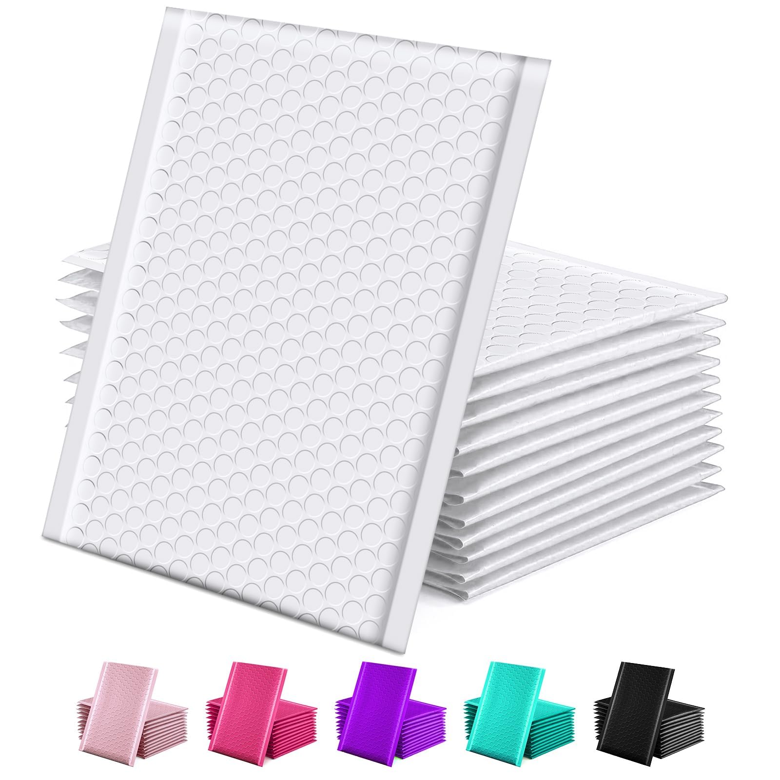 Photo 1 of GSSUSA Bubble Mailers 6x10 100 Pack White Padded Envelopes Small Packaging Mailing Envelope Bags Bubble Mailer Shipping Bag Bulk Pack Self Seal Package Mail Packing Business Supplies
