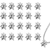 NIIIYTYB 20Pcs Spike Charms Punk Metal Beads and Spikes for Jewelry Making DIY Crafts Gothic Silver Spikey Charms for Necklaces Bracelets and Handmade Craft Projects Accessories