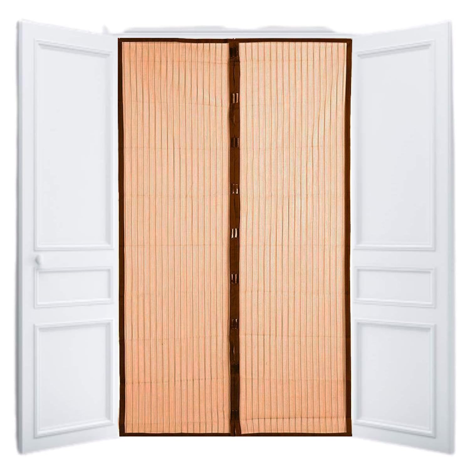 Generise Magic Mesh Anti Mosquito Door Net, Brown, Brown1 Units