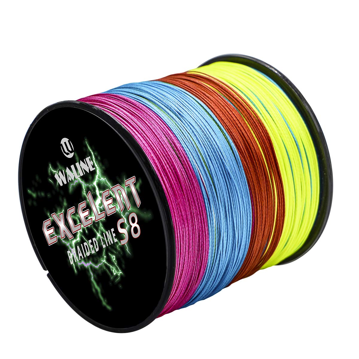 Waline Super Strong 300 m 500 m PE Braided Fishing Line 8 Strands Multifilament Fishing Line 20 lb-80 lb Sea Fishing Braided Line (Multi-Colour, 50 lb/0.33 mm/500 m (547 yds)) — image 1