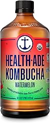 Health-Ade Watermelon Kombucha, Red-Green, 16 Fl Oz (Pack of 1)