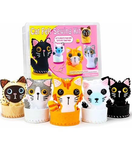 Amazon.com: Janlynn Sock Animal Kit, Claire The Cat : Toys & Games