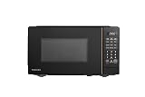 TOSHIBA Small Microwave Oven with 11 Power Levels, ChefDefrost, Sound On/Off & Eco Mode, 0.7 Cu Ft, 700W, Black, MM-EM07PA(BK)