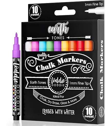 Amazon.com : Loddie Doddie Chalk Markers - 10-Pack Earth Tones