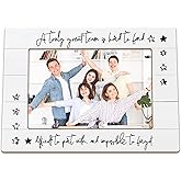 NJKRY Coworker Goodbye Gifts Picture Frames, Thank You Gift for Coworkers, Job Promotion Retirement Wooden Photo Frames, Team Appreciation Office Picture Photo Frame for Desk Table 4X6 Photos