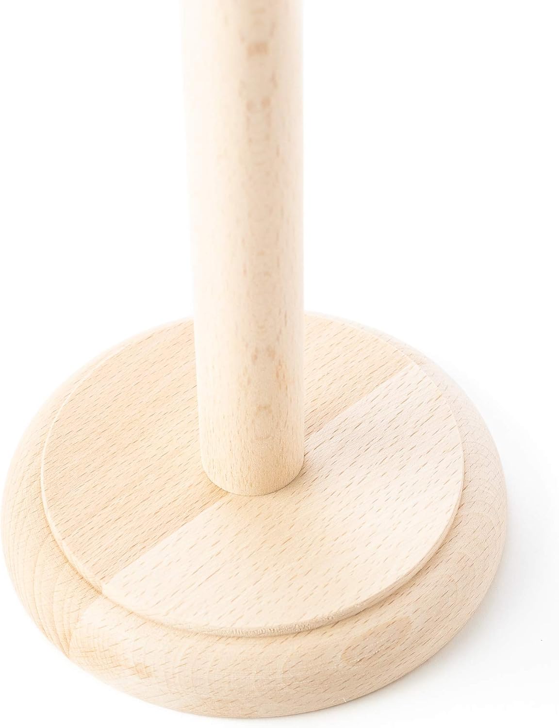 Tuuli Wooden Paper Towel Holder for Tissue Roll - Beechwood Holder 35 x 12 cm, Beige - Image 5
