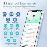 Etekcity Digital Body Scale 400 lb 180 kg Bluetooth BMI Fat Mass App view 3