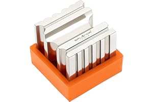 Splenor Tools Steel 2.5” Swage Metal Forming Block - for Jewelry Making - Silversmith - Metalworking - Bench Anvil Tool