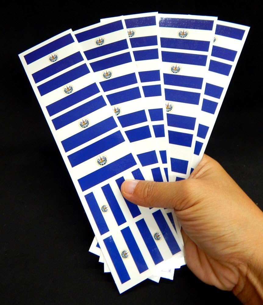 Amazon Com 40 Tattoos El Salvador Flag Salvadorian Party Favors