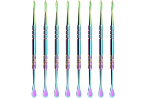 NFRBTD 8 Pieces Wax Carving Tools Stainless Steel Wax Tool, Sculpting Tools Wax Spoons Modeling Carving Tools Kit for Wax