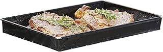 Durandal Grillschale 18x28x3cm | Wiederverwendbare Auflaufform für Elektrogrill, Camping Grill &amp; Holzkohlegrills mit Antihaftbeschichtung | Grill Zubehör