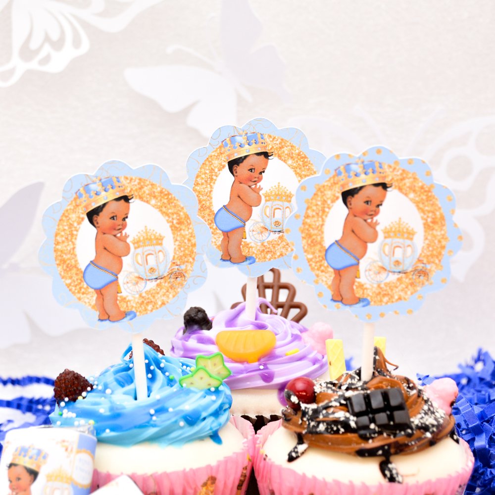 Amazon.com: Little Prince Cake Toppers, Royal Prince Party Decor: Handmade