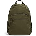 Vera Bradley Women's Cotton Campus Backpack, Climbing Ivy Green, One Size