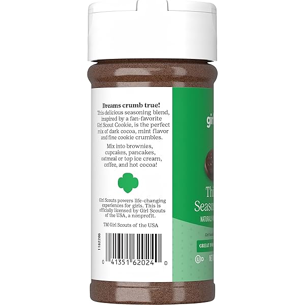 GIRL SCOUTS SEASONINGS THIN MINT SEASONING, 6.2 OUNCE