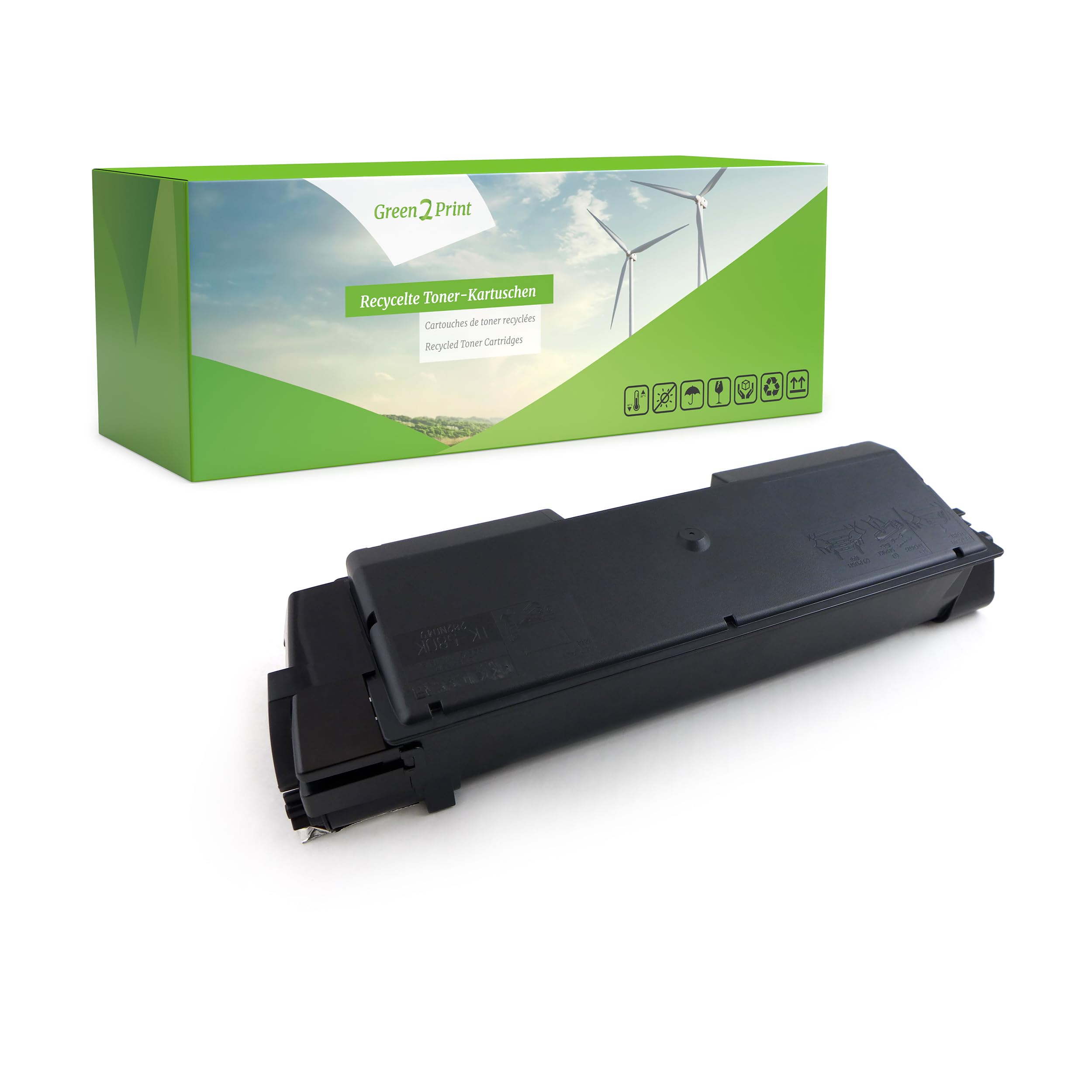 Green2Print Toner black 7000 pages replaces Kyocera TK-590K, 1T02KV0NL0 Toner cartridge for Kyocera ECOSYS M6026CIDN, M6026CDN, M6526CIDN, M6526CDN, P6026CDN, FSC2026MFP, FSC2026MFP+, FSC2126MFP,