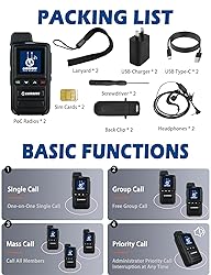 CARRBORG X13 Nationwide 4G Walkie Talkies Long