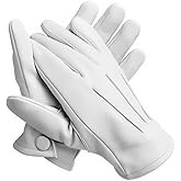 Genuine Sheepskin Leather Gloves for Men - Unlined Men's Leather Gloves – Dress Driving Gloves for Car Driving, Bike Riding