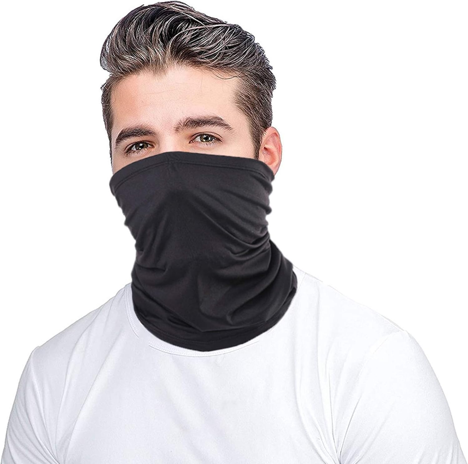 sailimue 9pcs Unisex Seamless Bandana Neck Gaiter Tube Headwear Bandana for Women Men Motorcycle Face Bandana Face Scarf Magic Scarf for Dust Outdoors Festivals Sports Fishing: Jewelry