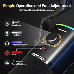 MAONO USB/XLR Dynamic Microphone for Gaming