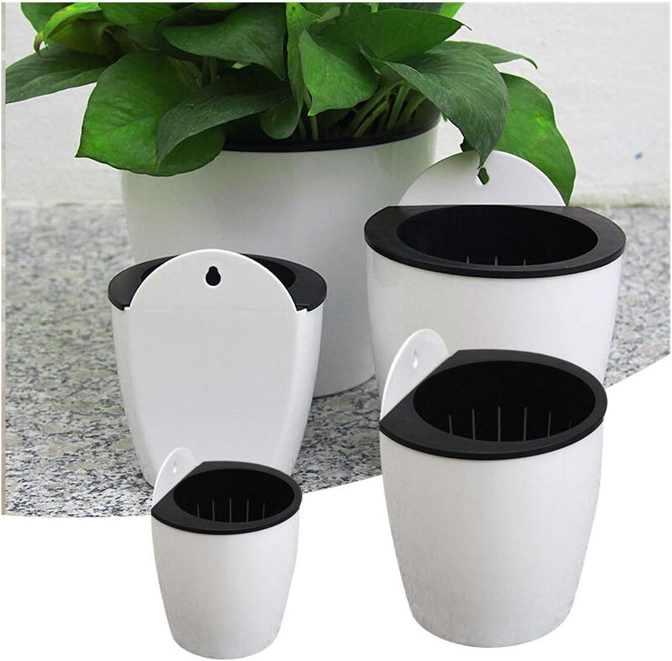 Automático de absorción de Agua de la Maceta de plástico hidropónico de
